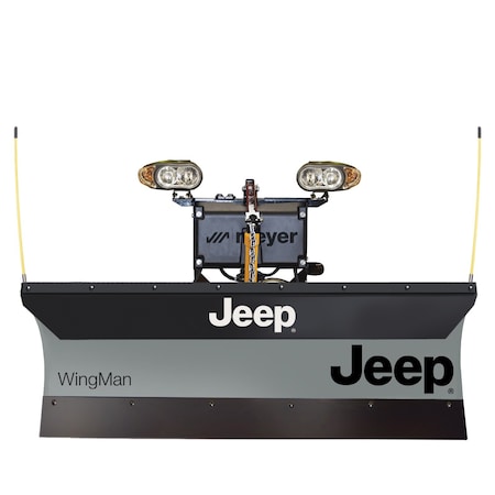 Meyer WingMan 6'8in Commercial-Grade Hydraulic Receiver Hitch Plow, Jeep Edition 78320